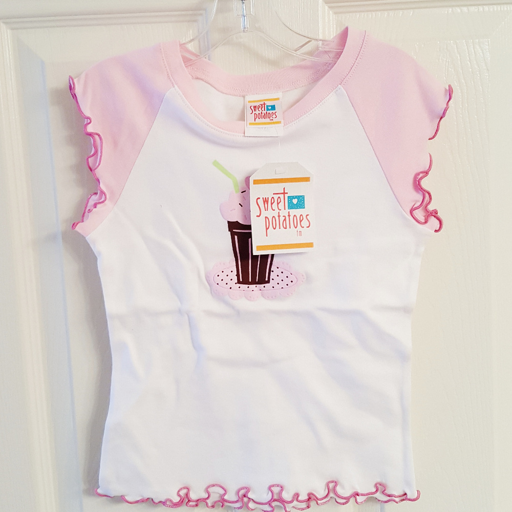 Girls Tee SHIRT NWT Soda Shop Sweet Potatoes - Picture 2 of 3